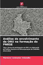 Análise do envolvimento da ONU na formação do PNRSE