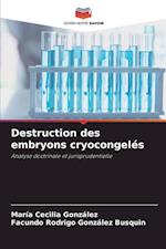 Destruction des embryons cryocongelés