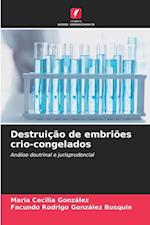 Destruição de embriões crio-congelados