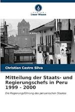 Mitteilung der Staats- und Regierungschefs in Peru 1999 - 2000