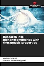 Research into bionanocomposites with therapeutic properties