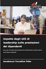 Impatto degli stili di leadership sulle prestazioni dei dipendenti