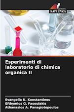 Esperimenti di laboratorio di chimica organica II