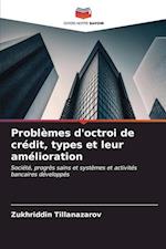 Problèmes d'octroi de crédit, types et leur amélioration