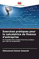 Exercices pratiques pour la calculatrice de finance d'entreprise