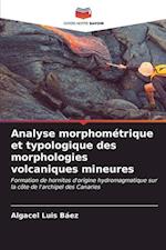 Analyse morphométrique et typologique des morphologies volcaniques mineures