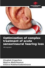 Optimization of complex treatment of acute sensorineural hearing loss