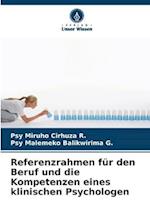 Referenzrahmen für den Beruf und die Kompetenzen eines klinischen Psychologen