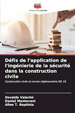 Défis de l'application de l'ingénierie de la sécurité dans la construction civile