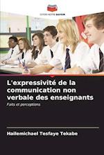 L'expressivité de la communication non verbale des enseignants