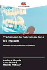 Traitement de l'occlusion dans les implants