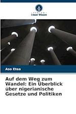 Auf dem Weg zum Wandel: Ein Überblick über nigerianische Gesetze und Politiken