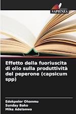 Effetto della fuoriuscita di olio sulla produttività del peperone (capsicum spp)