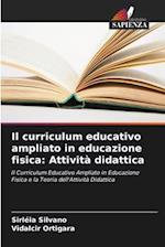 Il curriculum educativo ampliato in educazione fisica: Attività didattica