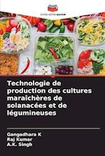 Technologie de production des cultures maraîchères de solanacées et de légumineuses