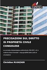 PRECISAZIONI SUL DIRITTO DI PROPRIETÀ CIVILE CONGOLESE