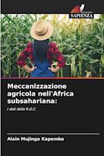 Meccanizzazione agricola nell'Africa subsahariana: