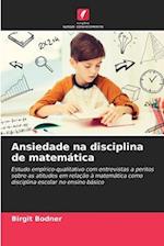 Ansiedade na disciplina de matemática