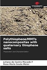 Polythiophene/MMTs nanocomposites with quaternary thiophene salts