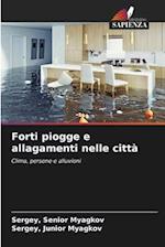 Forti piogge e allagamenti nelle città