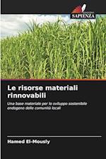 Le risorse materiali rinnovabili