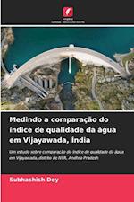 Medindo a comparação do índice de qualidade da água em Vijayawada, Índia
