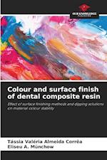 Colour and surface finish of dental composite resin