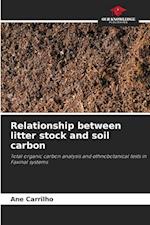 Relationship between litter stock and soil carbon