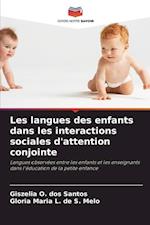 Les langues des enfants dans les interactions sociales d'attention conjointe