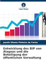 Entwicklung des BIP von Alagoas und die Beteiligung der öffentlichen Verwaltung