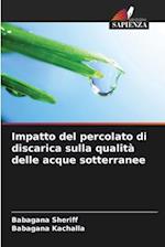 Impatto del percolato di discarica sulla qualità delle acque sotterranee