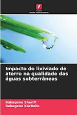 Impacto do lixiviado de aterro na qualidade das águas subterrâneas