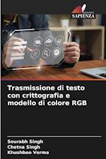 Trasmissione di testo con crittografia e modello di colore RGB