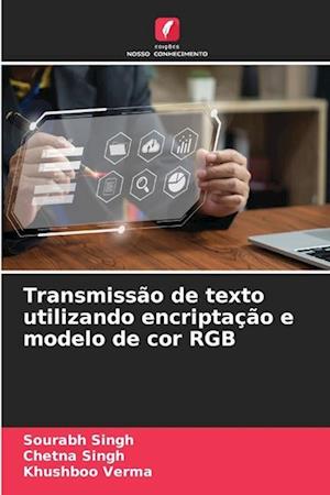 Transmissão de texto utilizando encriptação e modelo de cor RGB