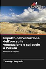 Impatto dell'estrazione dell'oro sulla vegetazione e sul suolo a Perkoa