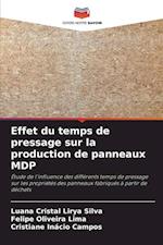 Effet du temps de pressage sur la production de panneaux MDP