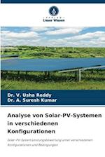 Analyse von Solar-PV-Systemen in verschiedenen Konfigurationen