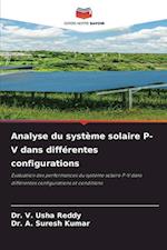 Analyse du système solaire P-V dans différentes configurations