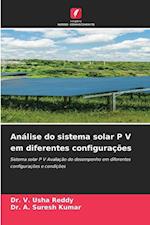 Análise do sistema solar P V em diferentes configurações