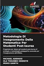 Metodologia Di Insegnamento Della Matematica Per Studenti Post-laurea