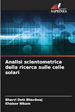 Analisi scientometrica della ricerca sulle celle solari