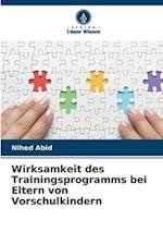 Wirksamkeit des Trainingsprogramms bei Eltern von Vorschulkindern