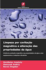 Limpeza por cavitação magnética e alteração das propriedades da água