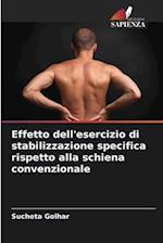 Effetto dell'esercizio di stabilizzazione specifica rispetto alla schiena convenzionale