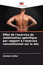 Effet de l'exercice de stabilisation spécifique par rapport à l'exercice conventionnel sur le dos