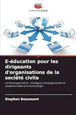 E-éducation pour les dirigeants d'organisations de la société civile