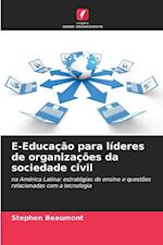 E-Educação para líderes de organizações da sociedade civil