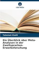 Ein Überblick über Meta-Analysen in der Zweitsprachen-Erwerbsforschung