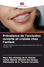 Prévalence de l'occlusion ouverte et croisée chez l'enfant