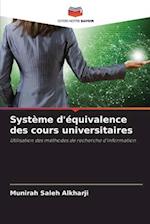 Système d'équivalence des cours universitaires